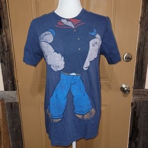 Popeye Character Tee Short Sleeve Sz M